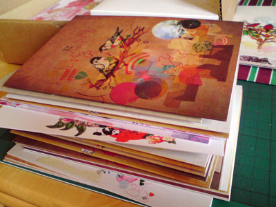 Stack of greeting cards